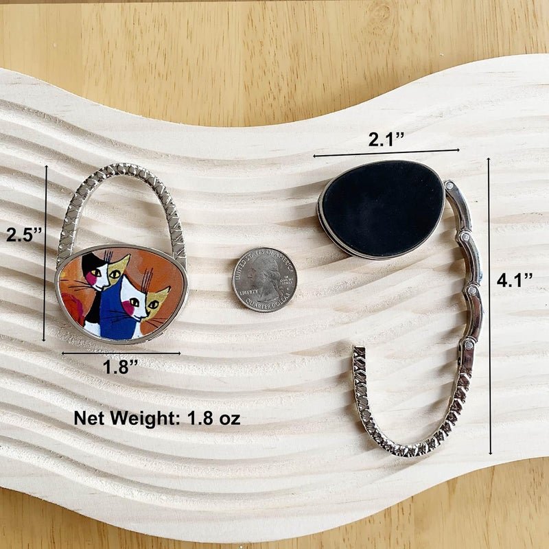 KSMD Portable Purse Hanger - Foldable Table Hooks for Bars, Desk, and Handbag Storage - Image 2